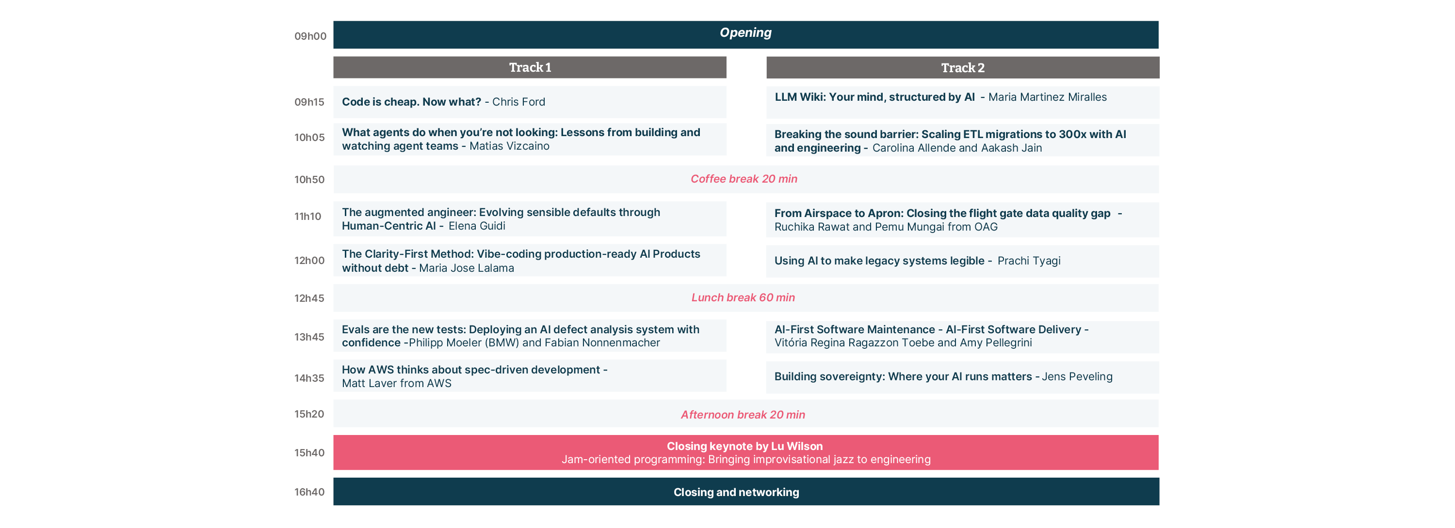 XConf Europe 2026 agenda