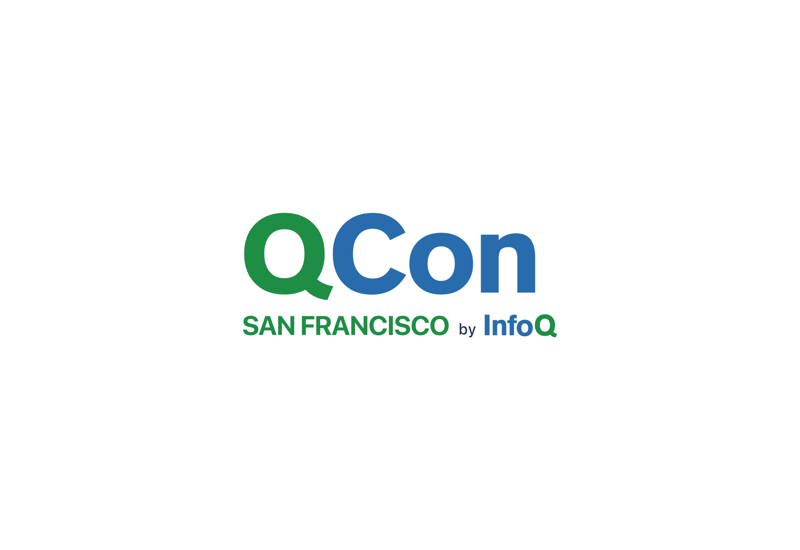 QCon by InfoQ logo is green and blue