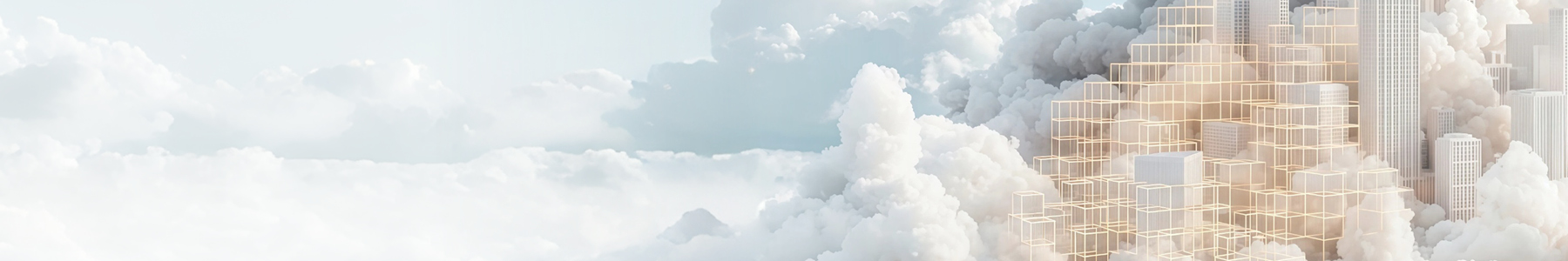 Cloud around buildings
