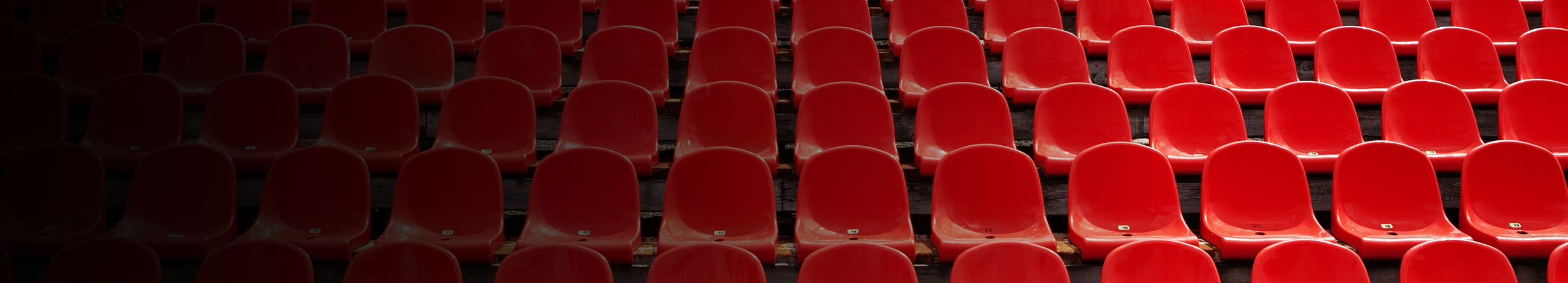 red chairs in a stadium