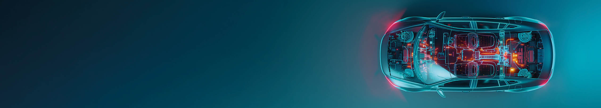 Graphical representation of car from above