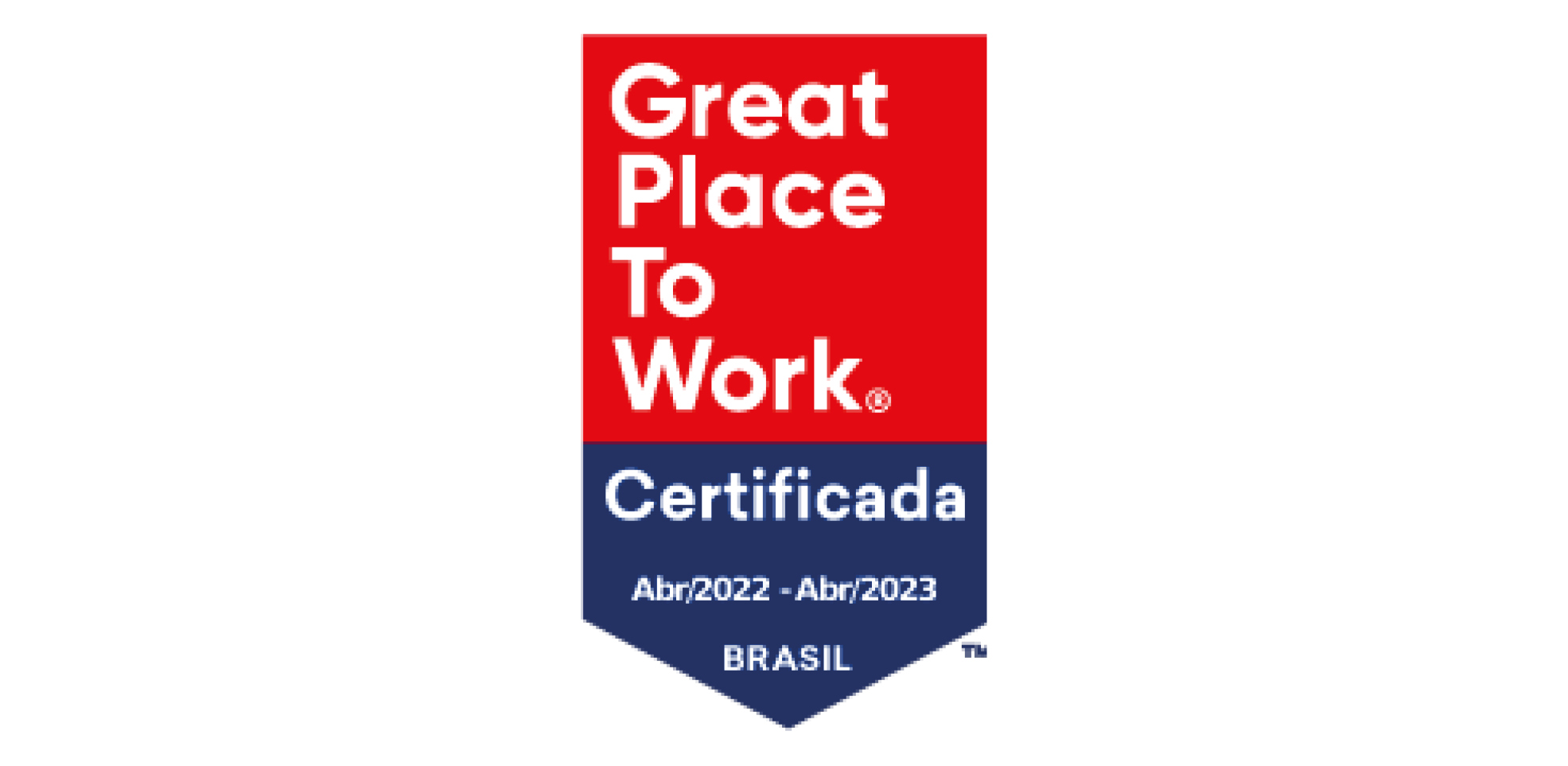 Badge for Great Place to Work Brazil 2022-2023