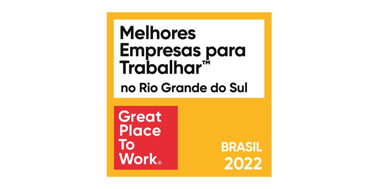 Selo Great Place to Work Rio Grande do Sul 2022
