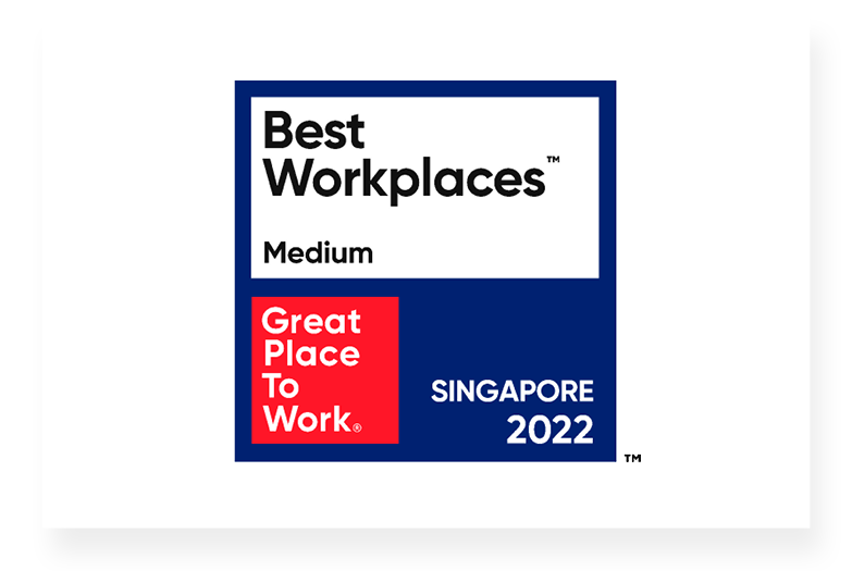 Great Place to Work Singapore 2022, Best Workplaces in Singapore Medium award