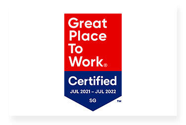 Great Place to Work Certified July 2021 - July 2022 SIngapore