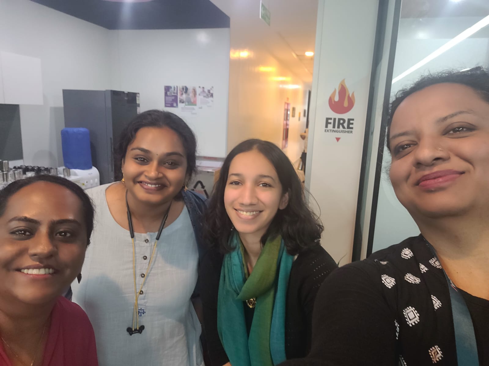 With the brand and communications team