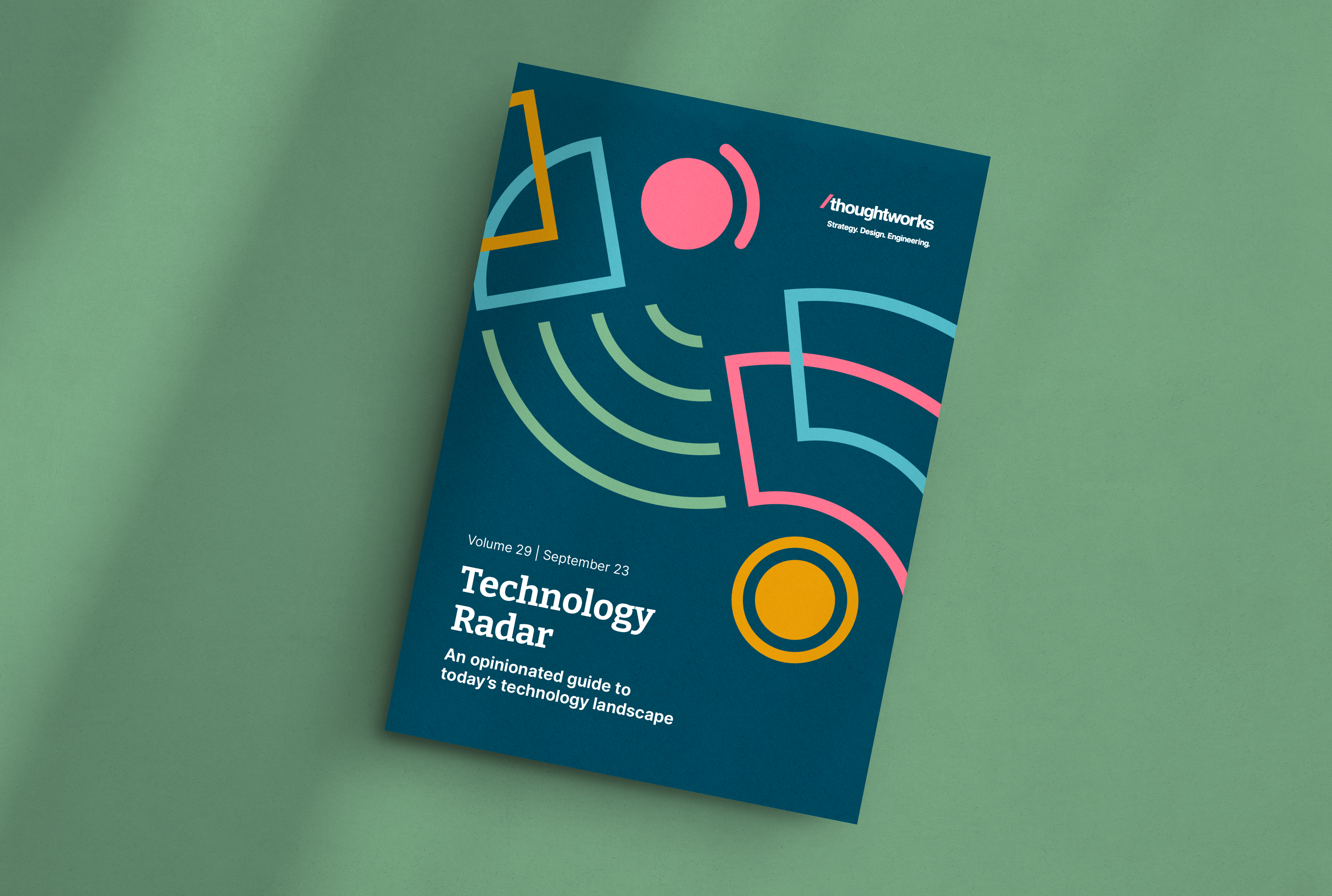 Cover of Technology Radar volume 29 that will be launched in September 2023