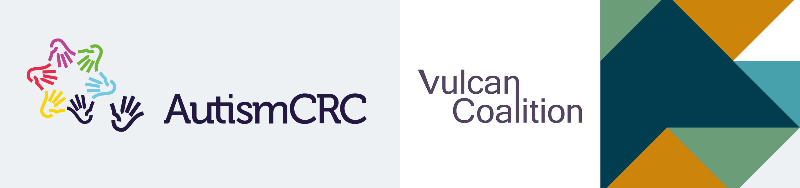Autism CRC & Vulcan Coalition logos