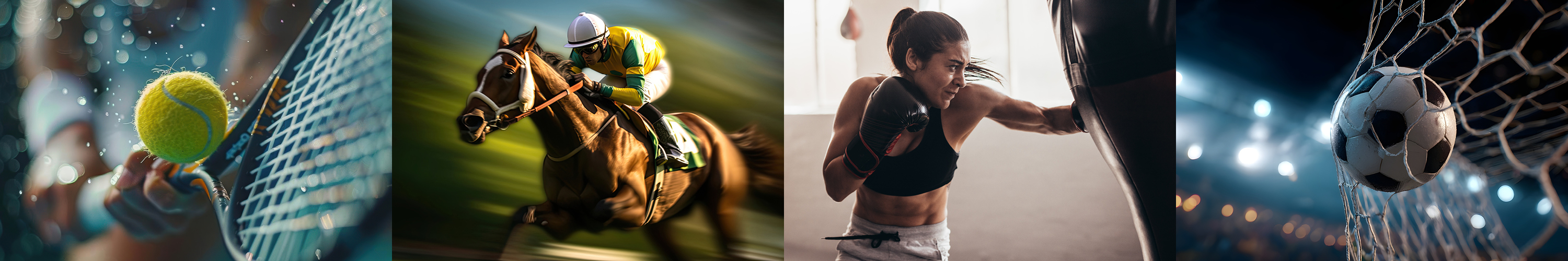 A collection of sporting images