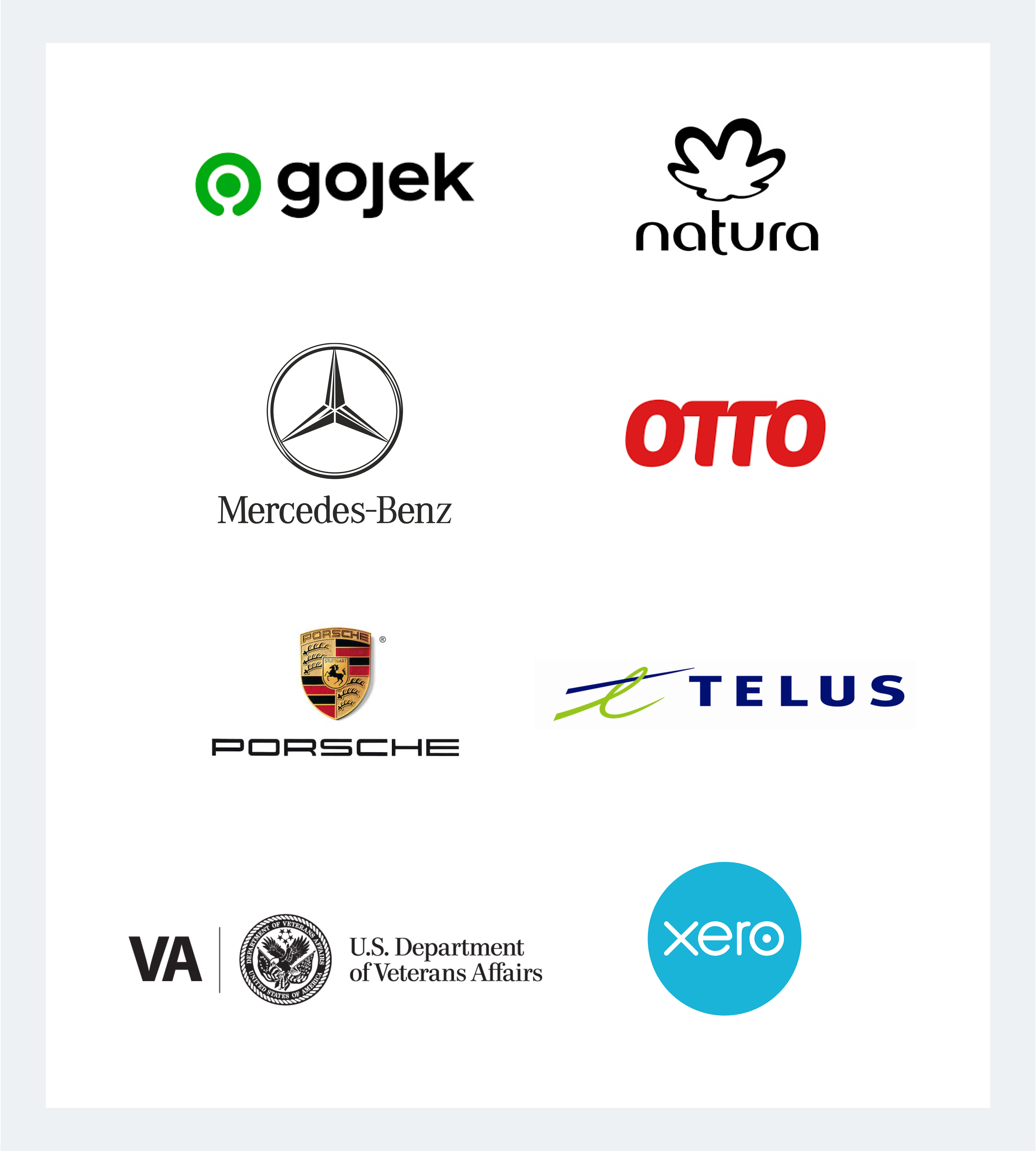 A list of 30+ Thoughtworks clients including brands like Daimler, Autoscout24, Bosch, Qantas and GoJek