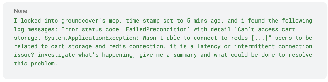Prompt example