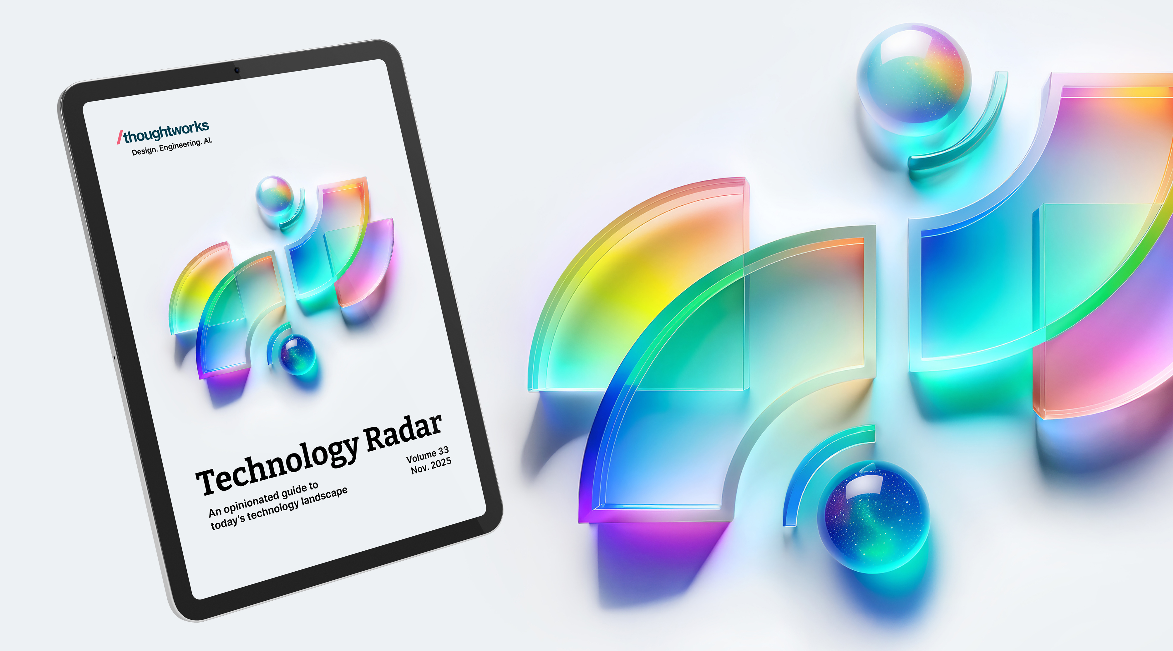 Technology Radar cover on a tablet
