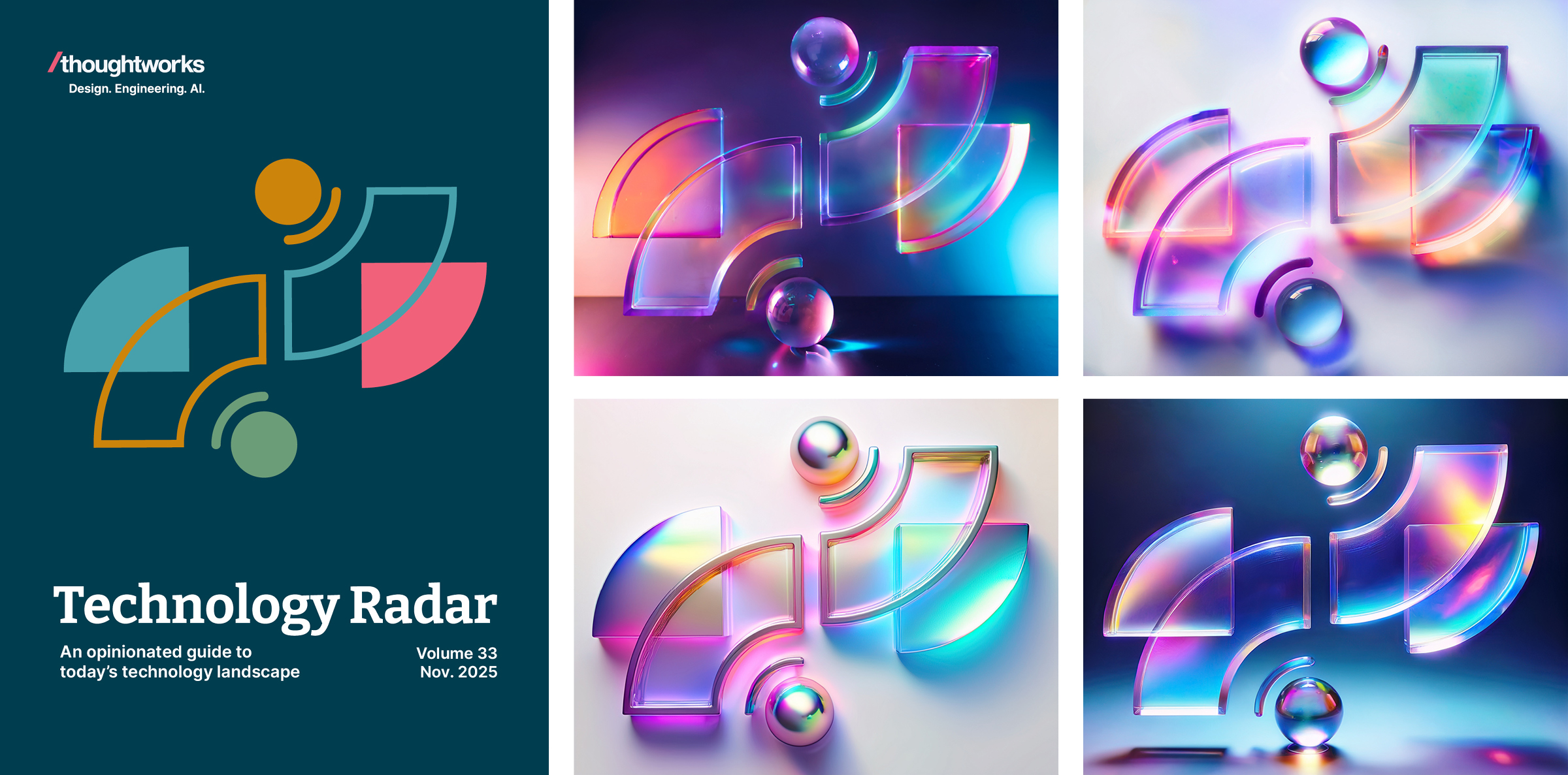 Five different AI generated images for the Technology cover experiments