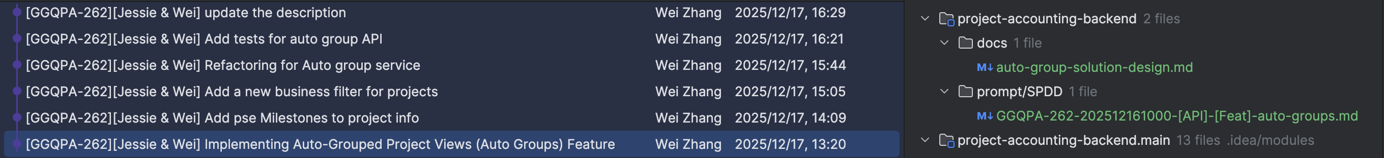 A five-point backend story using SPDD.