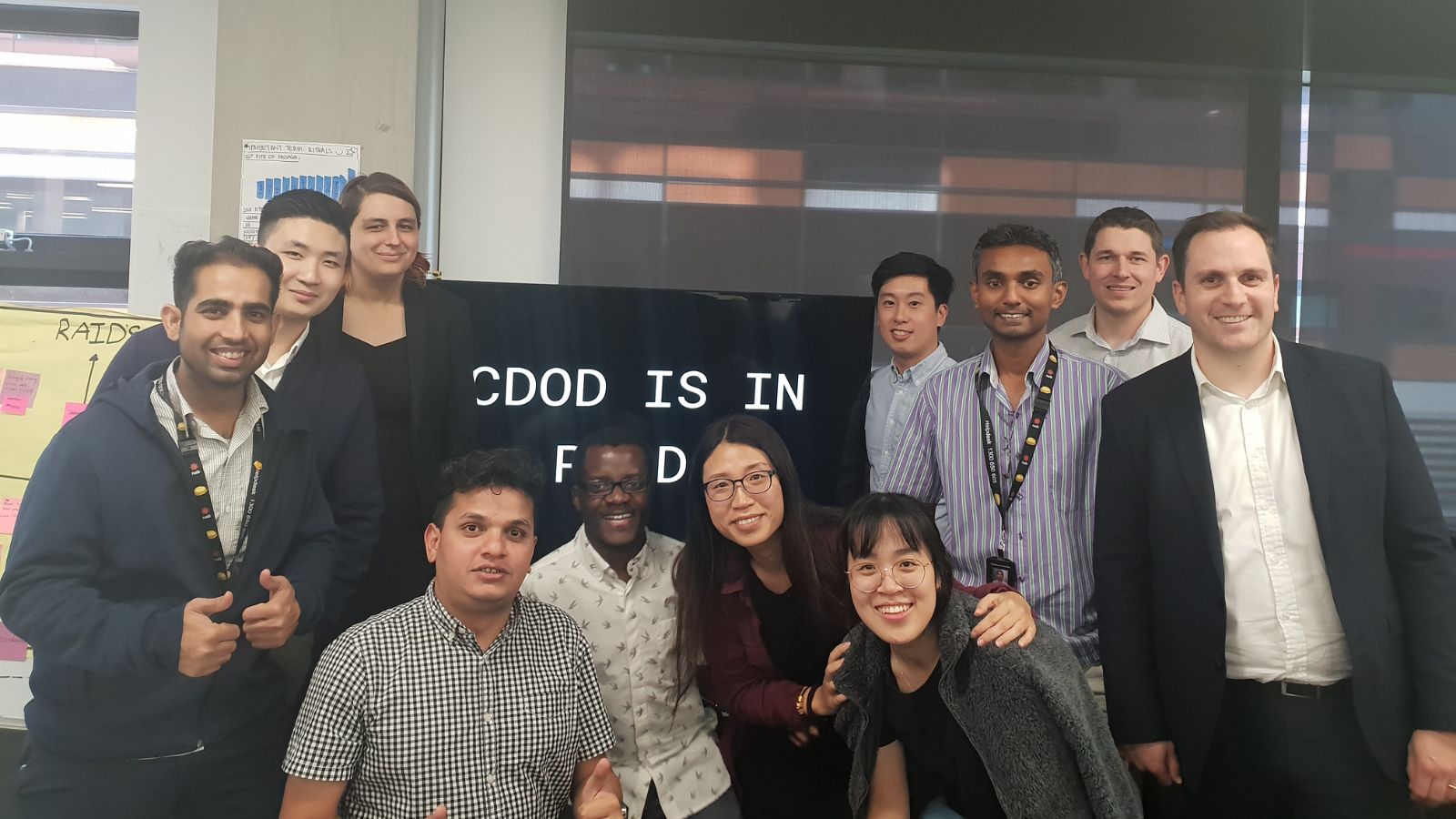 Group photo including Job