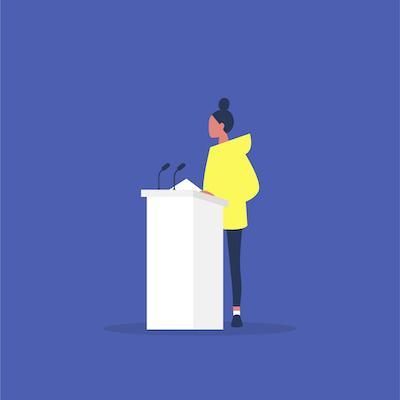 Public speaking stage