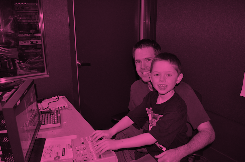 Jeff with his son