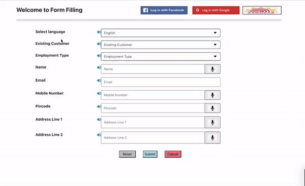 NLP form filling