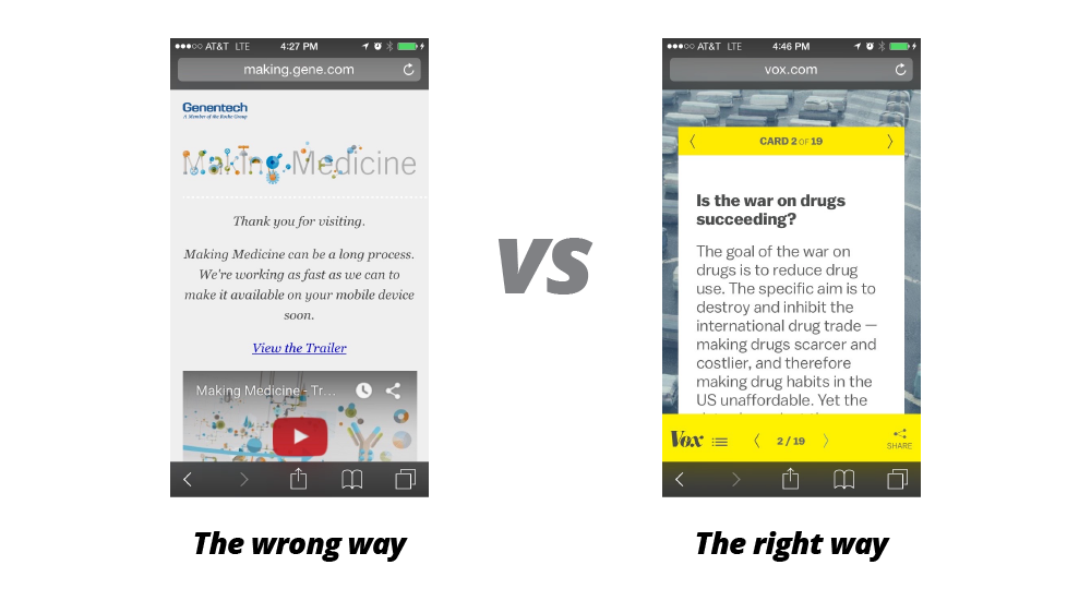 The mobile and social experiences for your content need to be outstanding.    The mobile and social experiences for your content need to be outstanding.