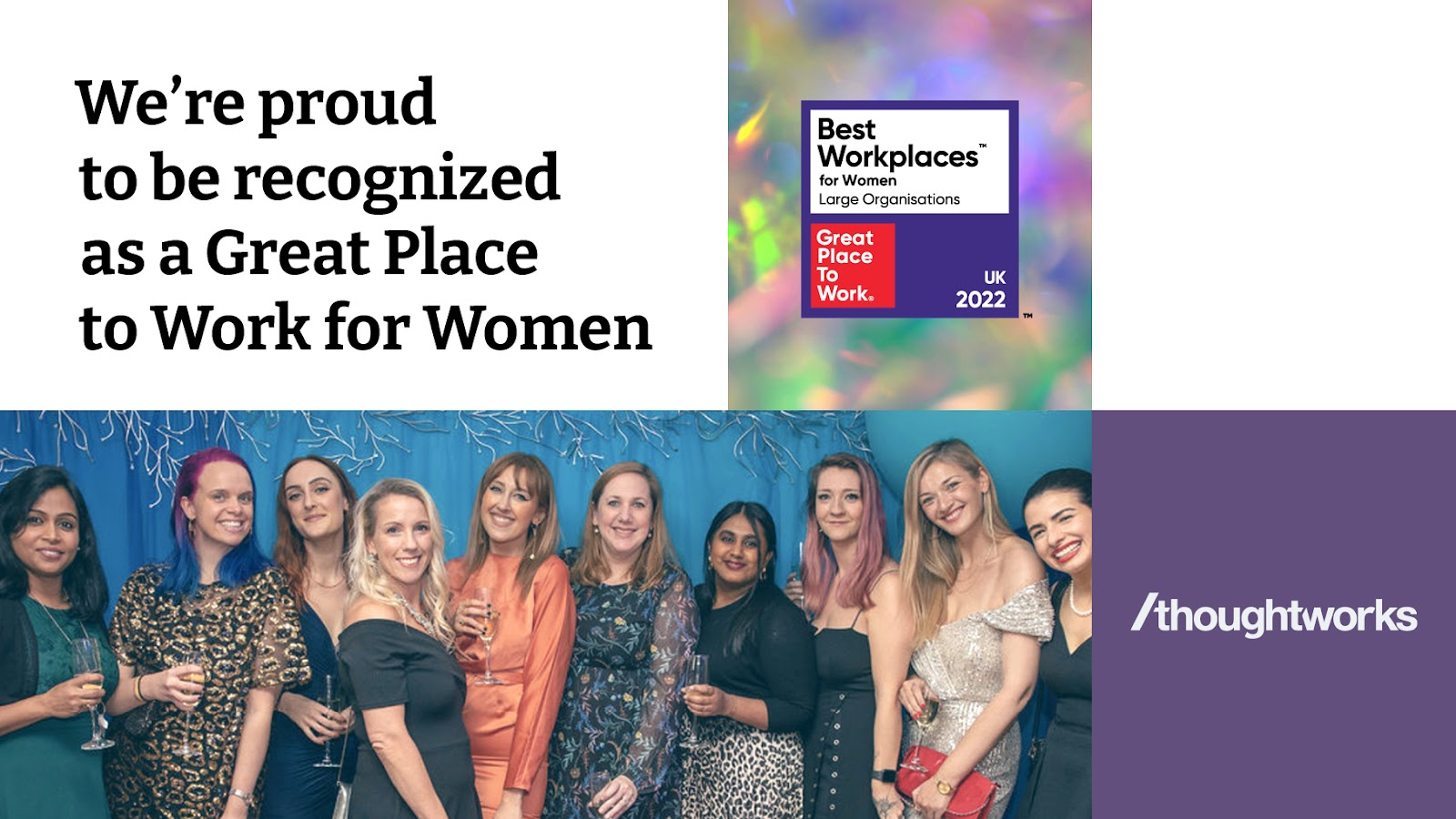 Thoughtworks announced best workplace for women™ by Great Place to Work UK