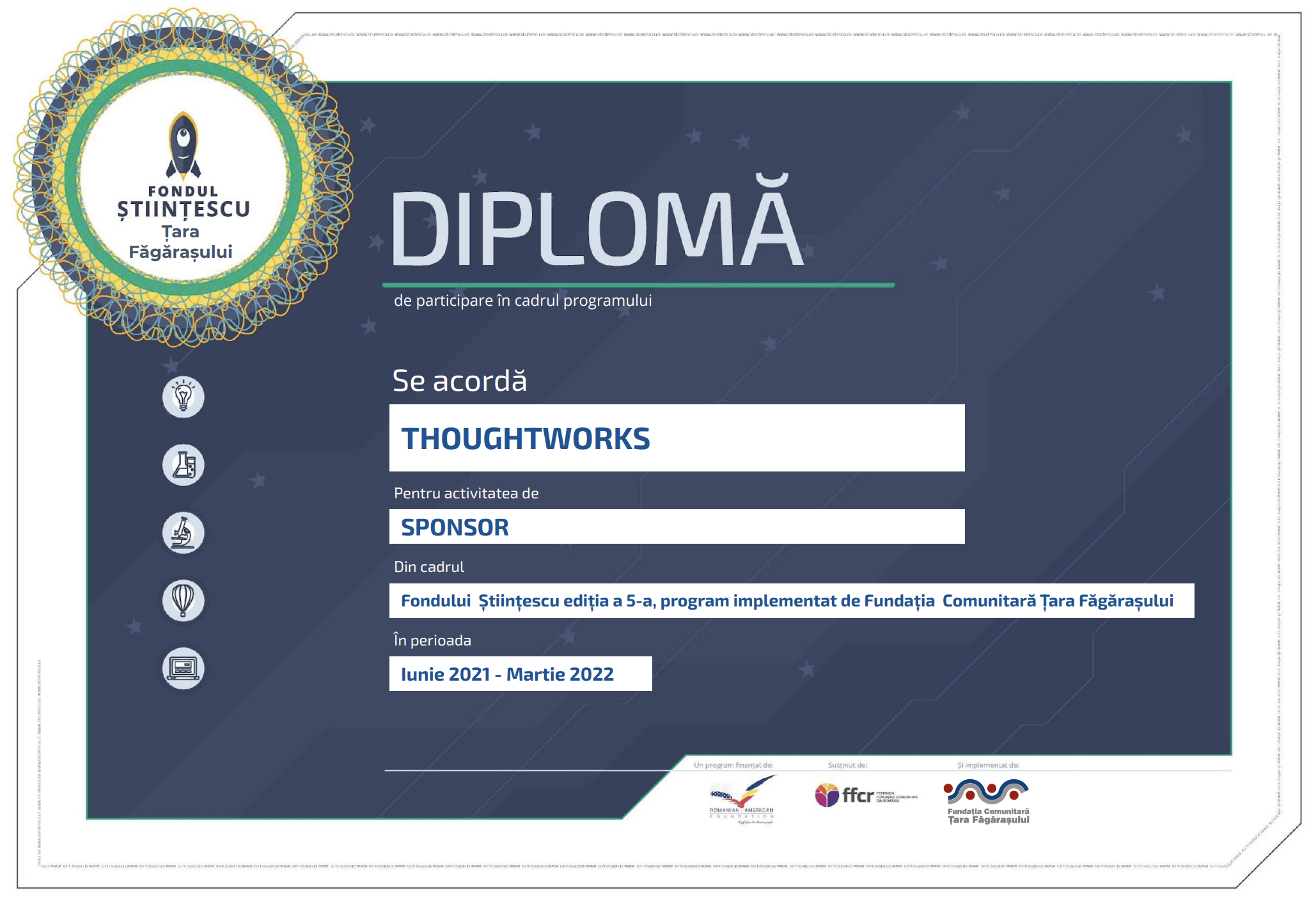 Image of Thoughtworks Gratitude Diploma 