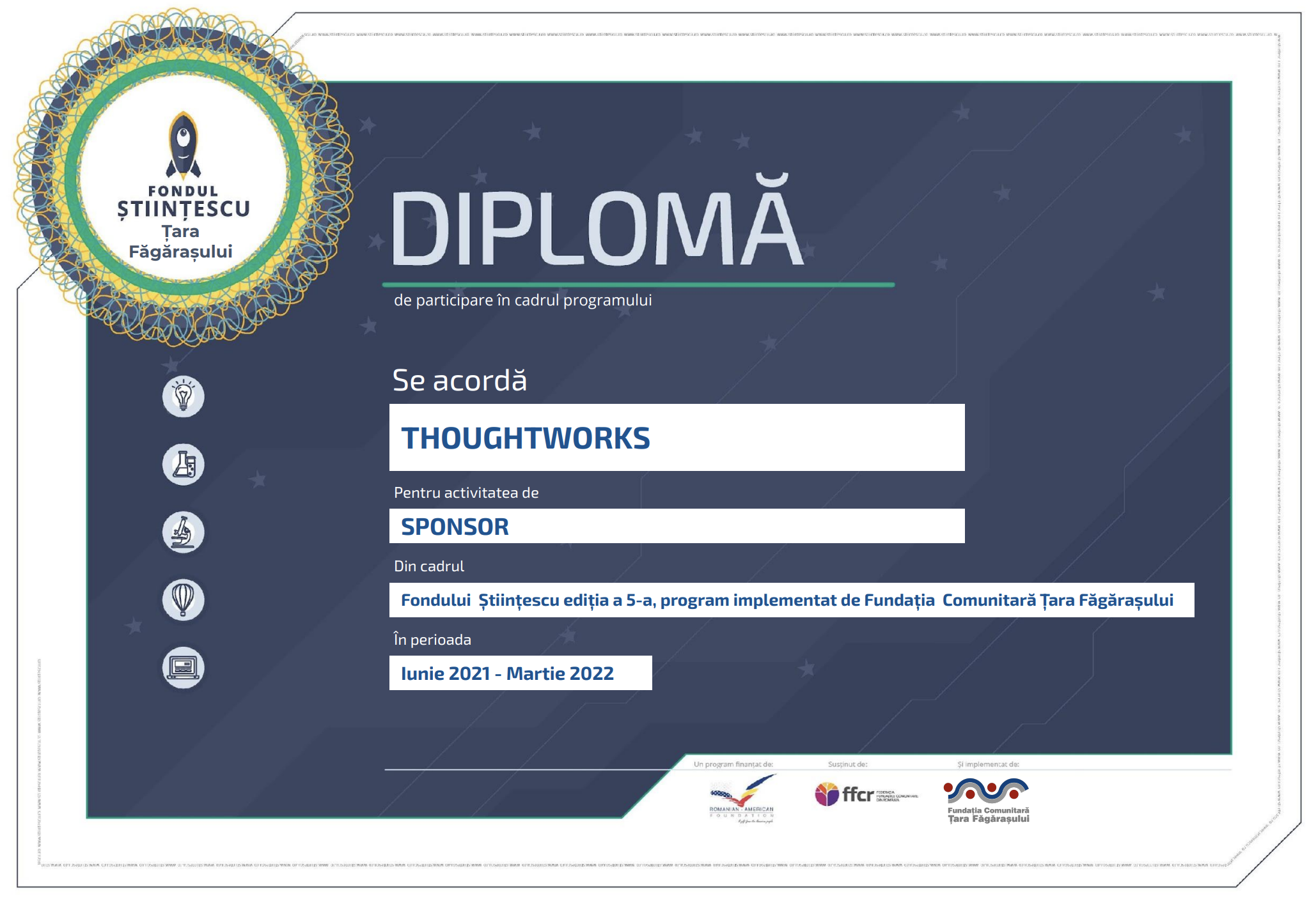 Image of Thoughtworks Gratitude Diploma Image of Thoughtworks Gratitude Diploma