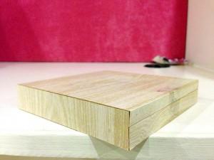 This wooden box has nothing to signify that it opens  wooden box without evidence that it opens