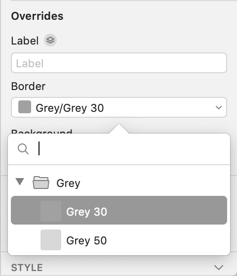 Overriding a layer’s color with a shared fill style