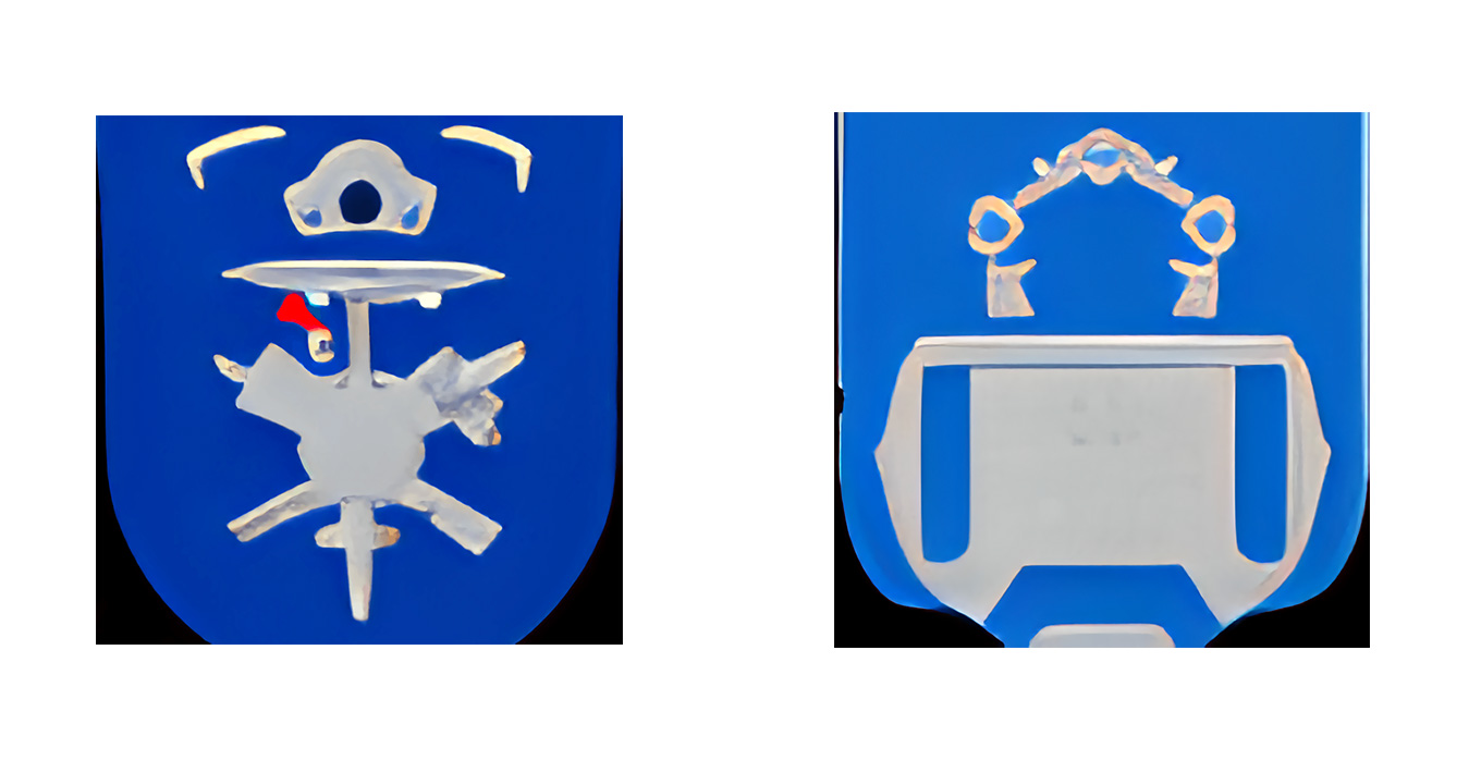“A robot on a coat of arms” “A robot on a coat of arms”
