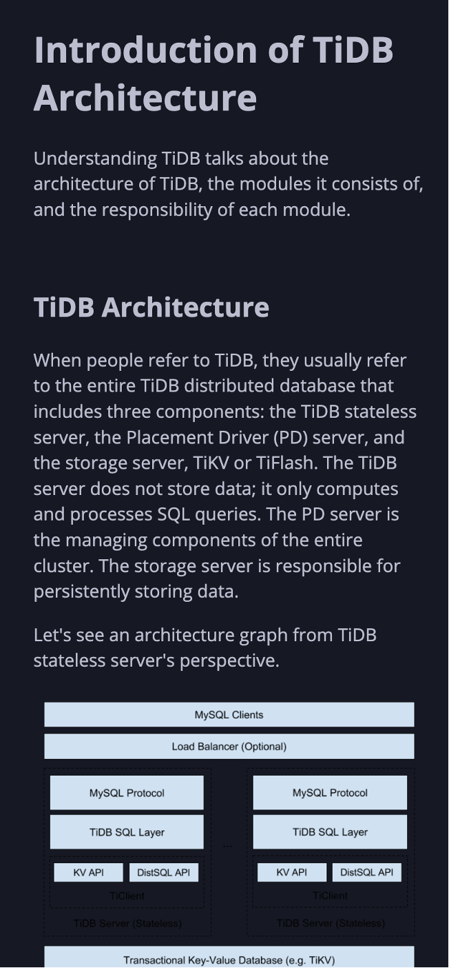 TiDB开发文档