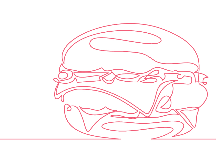 illustration of a sandwich