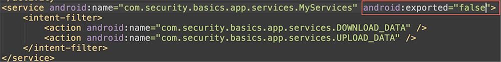 In the Android Manifest After In the Android Manifest After