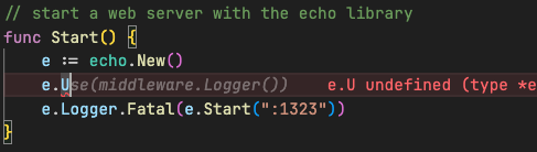 Within an existing function, typing three characters was enough to get Copilot to suggest the correct line.