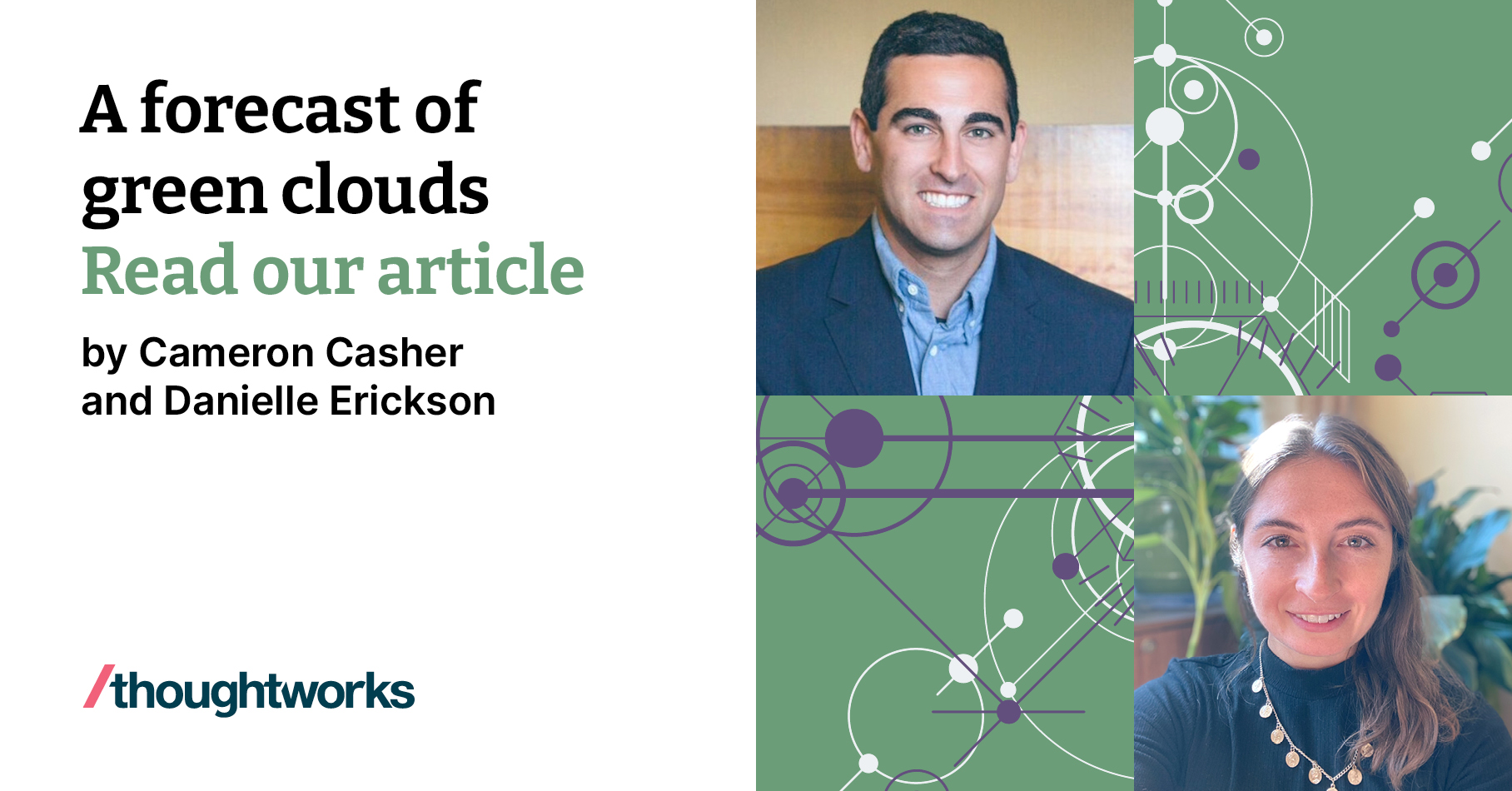 A forecast of green clouds