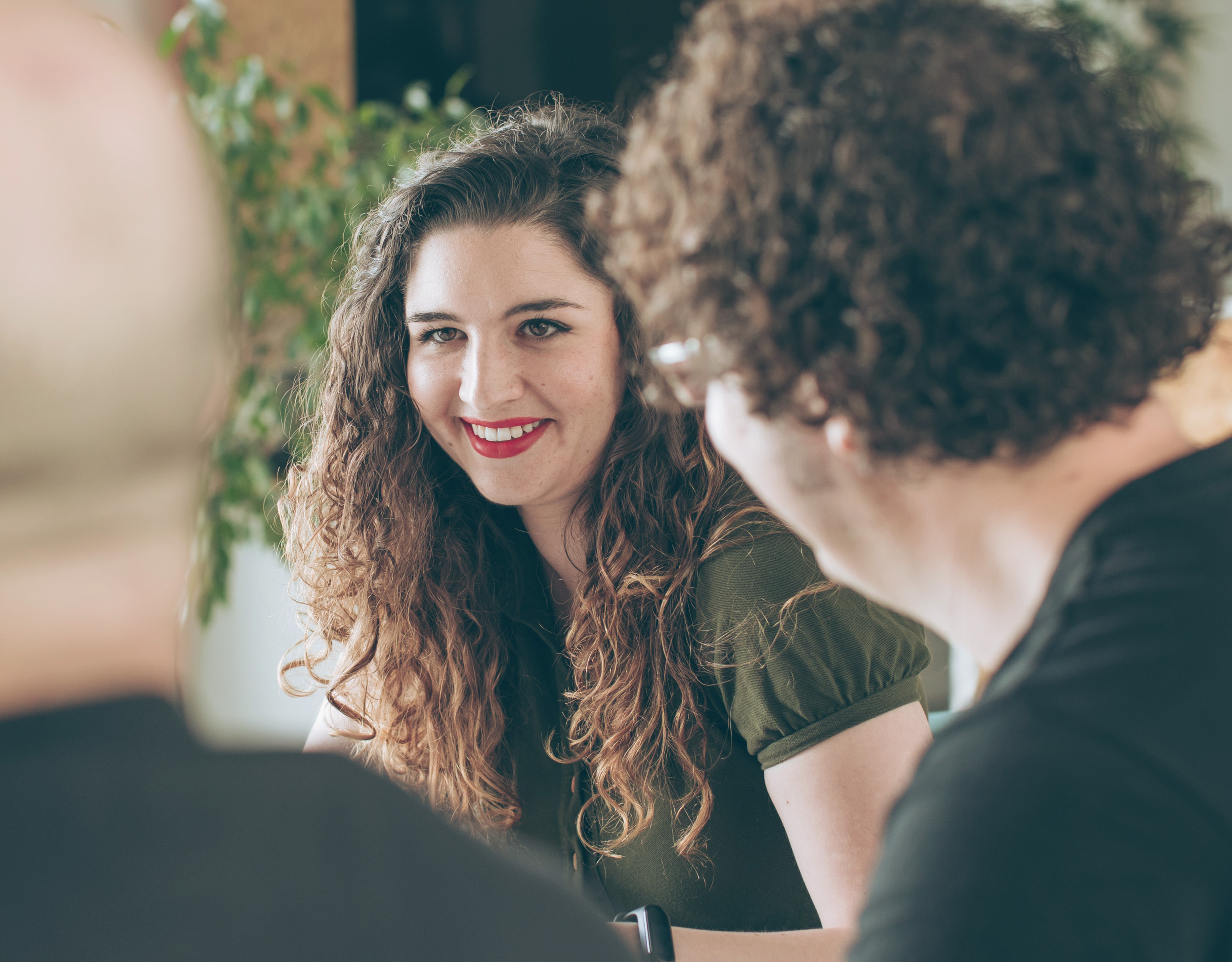 Thoughtworkers in discussion