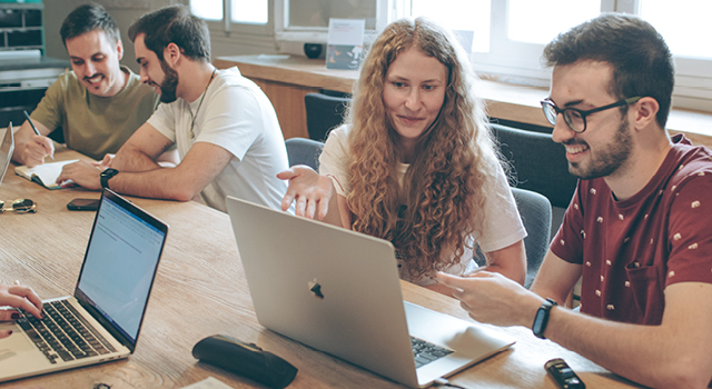 Thoughtworkers in discussion