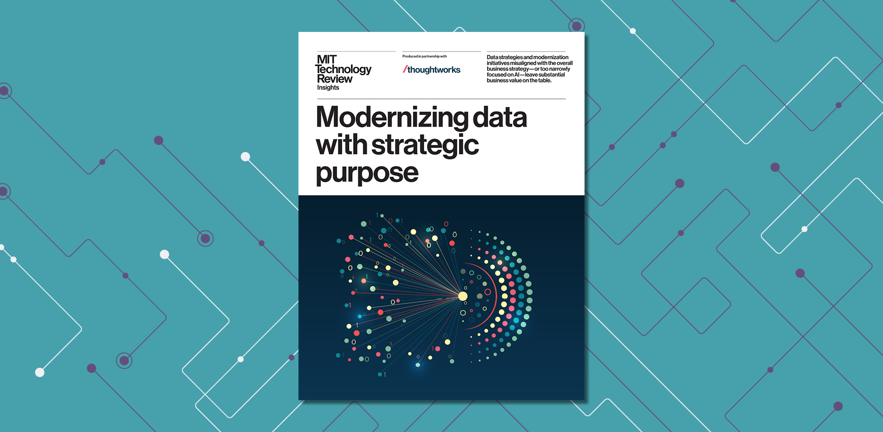 Report cover: Modernizing data with strategic purpose