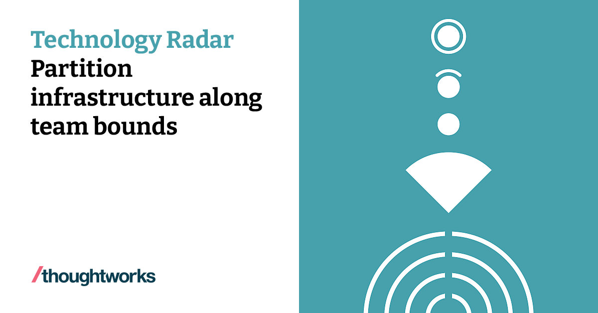 Partition infrastructure along team bounds | Technology Radar ...